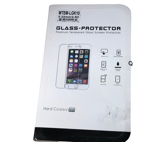 GLASS PROTECTO LGK10 .33MM/2.5D Premium Tempered Glass Phone Screen Protector - Picture 1 of 7